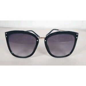 Steve Madden Oversized Sunglasses black gold cat eye disguise movie‎ star Womens